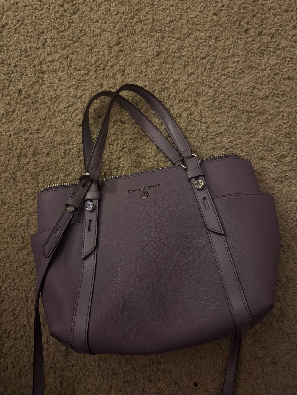 Michael Kors Sullivan Small Saffiano Leather Top-Zip Tote